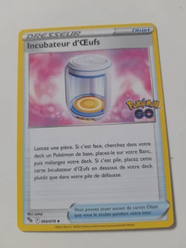 Carte pokemon incubateur d'œuf