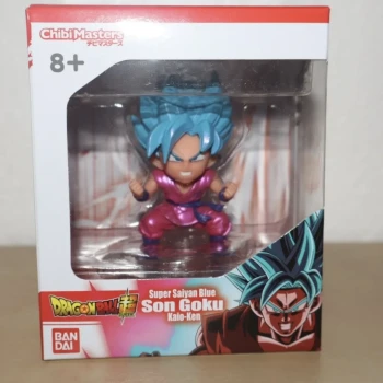 Figurine Dragon Ball Super – Son Goku Super Saiyan Blue Kaio-Ken (Chibi Masters – Bandai)