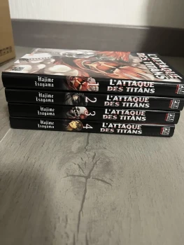 manga attaque des titans tome 1 à 4