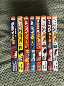 My hero academia tome 1 à 6 + 8 + film two heroes