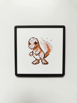 Plaque décorative Sprite Salamèche - jeux GameBoy 1G