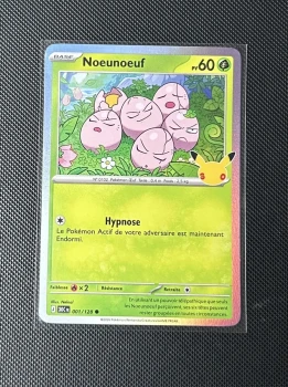 Carte Pokémon - Noeunoeuf 1/128 - Holo - 30ème Anniversaire