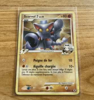 Carte Pokémon scorvol sp 62/111