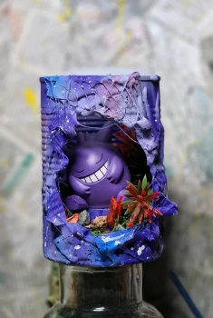 Fan art pokemon ectoplasma / gengar unique figurine