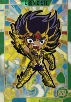 Carte Saint Seiya - Kayou Série 1 - SS-QR-004 - Deathmask du Cancer