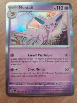 Carte Pokémon Mentali holographique 033/131 EV8.5 Evolutions prismatiques - Neuve