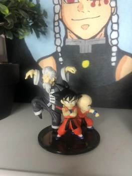 Diorama Jackie Chun + Goku & Krilin Imagination Figure Vol.1 Bandai 2005 – Rare TBE