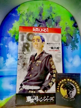 Hakkai Shiba Figurine Tokyo Revengers Round 1 Objet de Collection Manga Statue