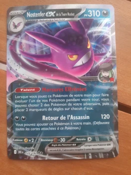 Carte Pokémon Nostenfer EX de la Team Rocket 122/182 EV10 Rivalités destinées - Neuve