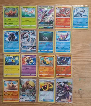 Lot 17 cartes Pokémon Soleil & Lune SL01 Fr officielle