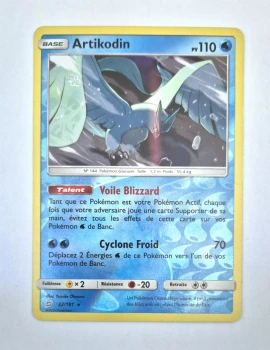 Carte Pokémon Artikodin - 32/181 - Soleil et Lune Duo de Choc - Reverse - Carte française