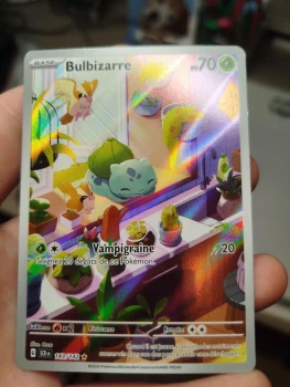 Carte pokémon Bulbizarre full art 143/142.