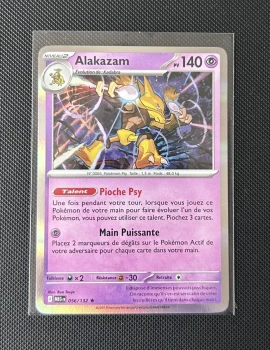 Carte Pokémon - Alakazam 56/132 - Holo - Méga Évolution