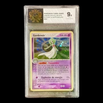 CARTE GRADEE POKEMON GARDEVOIR HOLO RUBY SAPPHIRE ESPAGNOL GP 9.5