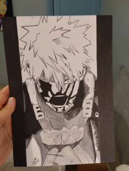 Illustration de bakugo format A4