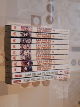 Lot 10 manhwa - les ailes du phénix - tomes 1 à 8 + 11 + 12