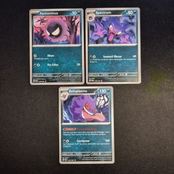 Cartes Pokemon : Famille Ectoplasma - Destinées de Paldea
