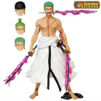 Figurines 24.5 cm  Roronoa Zoro de l'anime One Piece en style Wano.