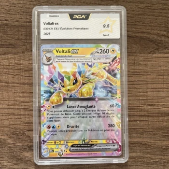 Carte Pokémon Voltali EX 030/131 - EV8.5 Evolution Prismatique FR 🇫🇷 PCA 9.5