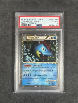 Carte gradée Aligatueur Prime Holo HGSS07 Black Star Promo PSA 8 Pop11