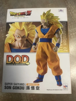 Boîte figurine dragonball z super saiyan3 son gokou dod neuf
