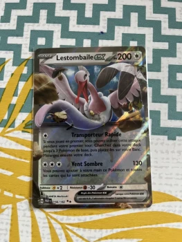 Carte Pokémon lestombaile ex 156/182