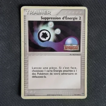 Carte pokemon Suppression d'Energie 2  87/108 reverse - Ex Gardiens du Pouvoir (2008)