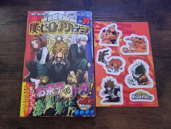 My Hero Academia Tome 39 Japonais + Planche de stickers (Sans Blister)