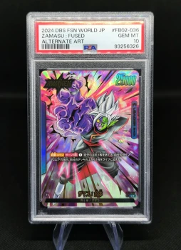 Carte Bandai Dragon Ball FB02-036 Zamasu gradée PSA