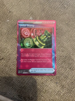 Carte Pokémon traîner anglaise Unfaire Stamp