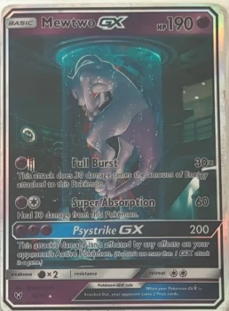 Carte Pokémon mewtwo GX
