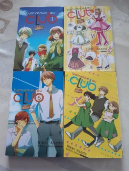 Lot 4 mangas - Bienvenue au club - tomes 1, 2, 6 et 7