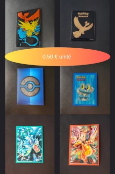 Sleeves Pokémon Officielles neuves : 0,50€ l'unité 🔥