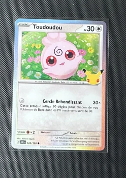 Carte Pokémon - Toudoudou 120/128 - Holo - 30ème Anniversaire
