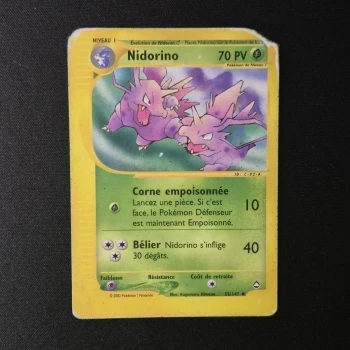 Carte Pokemon : Nidorino - Aquapolis