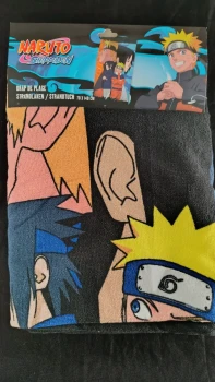 Serviette de Plage Naruto & Sasuke 70x140 cm – Produit Officiel