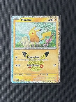Carte Pokémon - Pikachu 46/128 - Holo - 30ème Anniversaire