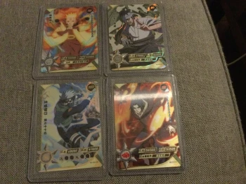 Lot de 4 cartes Naruto