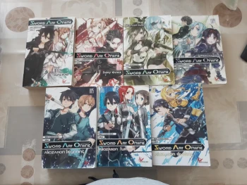Lot 7 romans / light novels - Sword art online - tomes 1 à 7