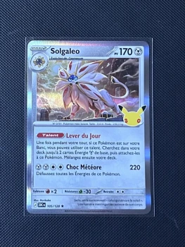 Carte Pokémon - Solgaleo 105/128 - Holo - 30ème Anniversaire