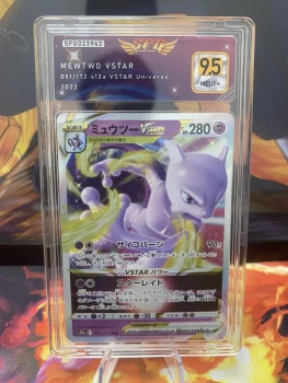 Carte Pokémon Mewtwo 051/172 Vstar gradée SFG 9.5