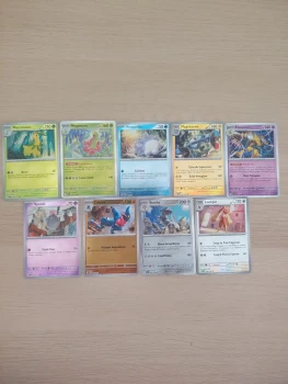 Cartes Pokemon Extension Méga Évolution Commune, Peu Commune et Rare Holographique Brillante