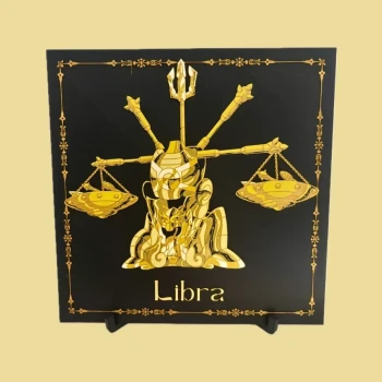 Saint Seiya – Armure de la balance | Portrait décoratif impression 3D | Chevaliers du Zodiaque