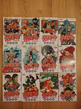 Tome 1 à 12 du manga Naruto par Masashi Kishimoto Edition Kana en très bon état