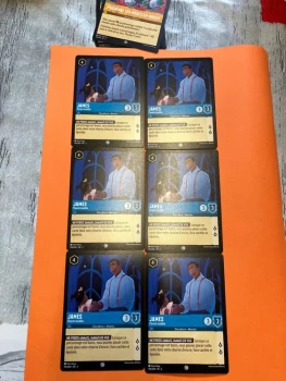 Lot 6 Cartes. James. Lorcana. Chapitre 2.