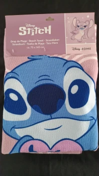 Serviette de Plage Angel – Lilo & Stitch – 70x140 cm – 100 % Polyester Doux - oeko-tex