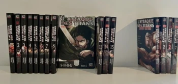Tomes de 1 à 15 + (4 tomes or série offert) Attaque des titans
