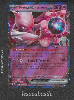 Mewtwo ex de la Team Rocket 079/217 RR - ME2.5 - Héros Transcendants (2026)