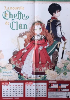 Poster Manga La Nouvelle Cheffe de Clan Kurokawa Kotoon Webtoon