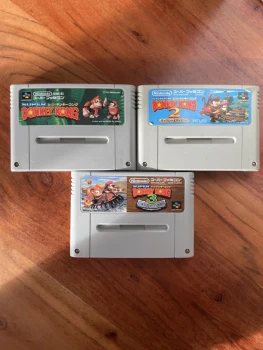 Lot Super Donkey Kong 1 + 2 + 3 – Super Famicom Japon